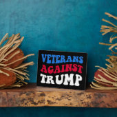 Anti-Trump - Veteranen gegen Trump II Fotoplatte (Seite)