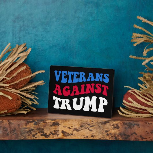 Anti-Trump - Veteranen gegen Trump II Fotoplatte (Seite)