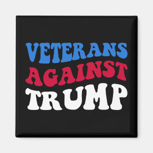 Anti-Trump - Veteranen gegen Trump II Magnet