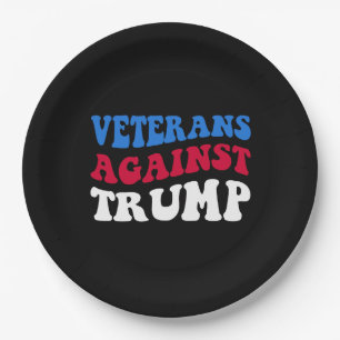 Anti-Trump - Veteranen gegen Trump II Pappteller