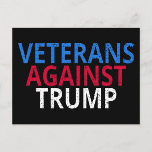 Anti-Trump - Veteranen gegen Trump Postkarte