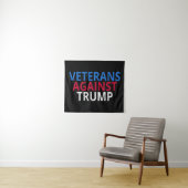 Anti-Trump - Veteranen gegen Trump Wandteppich (Beispiel (Horizontal))