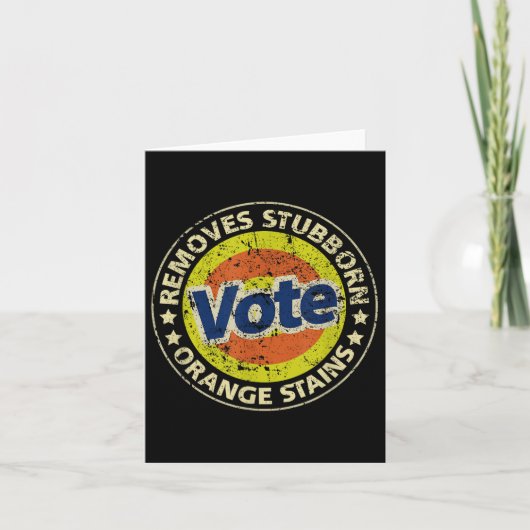 Anti-Trump Vote Detergent Funny Geschenke Karte (Vorderseite)