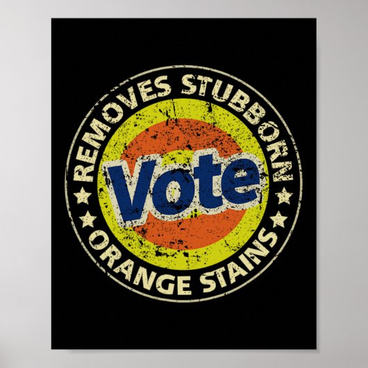 Anti-trump Vote Detergent Funny Gifts Poster (Vorne)