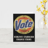 Anti-Trump Vote Wäscherei Detergent Funny Vintag Karte (Gelbe Blume)