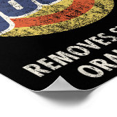 Anti-Trump Vote Wäscherei Detergent Funny Vintag Poster (Ecke)