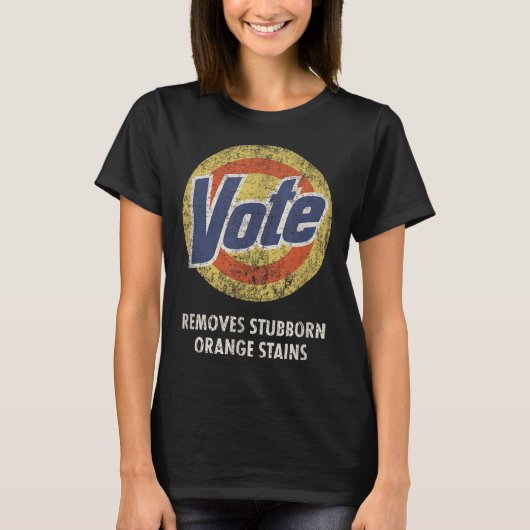 Anti-Trump Vote Wäscherei Detergent Funny Vintag T-Shirt (Vorderseite)