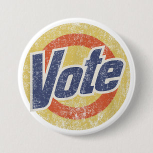 Anti-Trump-Wahl-Waschmittel Lustig Vintage Button