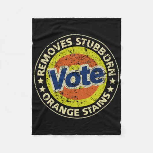 Anti-Trump-Wahl-Waschmittel Lustige Geschenke Fleecedecke (Vorderseite)