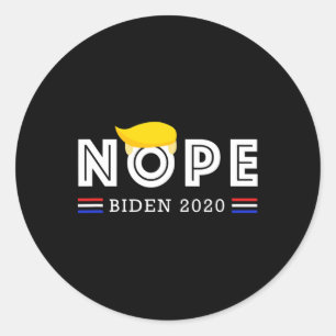 Anti Trump - Wählt Biden zum Präsidenten 2020 - Tr Runder Aufkleber