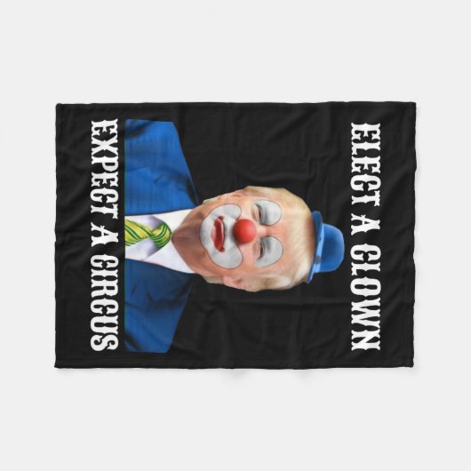 Anti-Trump wählt einen Clown erwarten ein Circus F Fleecedecke (Vorderseite (Horizontal))