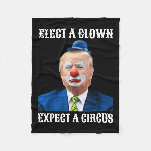 Anti-Trump wählt einen Clown erwarten ein Circus F Fleecedecke (Vorderseite)