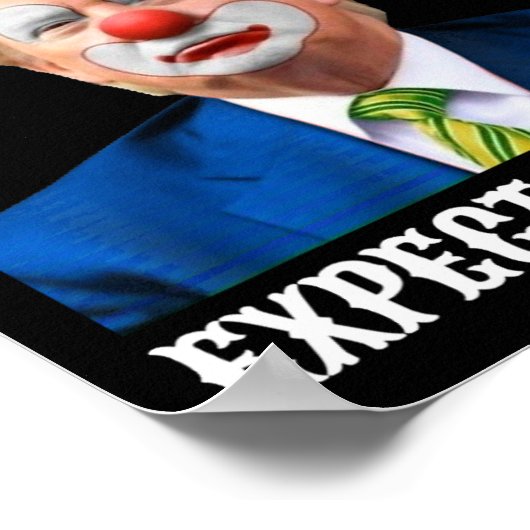 Anti-Trump wählt einen Clown erwarten ein Circus F Poster (Ecke)