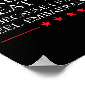 Anti-Trump-Werbeartikel für Liberale & Amp; Poster (Ecke)