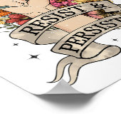 Anti-Trump-Widerstand Frauen Rechte Protest Gleich Poster (Ecke)