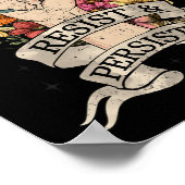 Anti-Trump-Widerstand Frauen Rechte Protest Gleich Poster (Ecke)