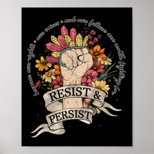 Anti-Trump-Widerstand Frauen Rechte Protest Gleich Poster
