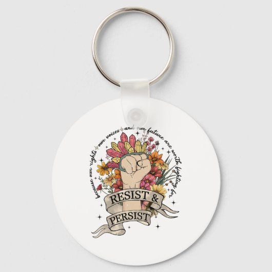 Anti-Trump-Widerstand Frauen Rechte Protest Gleich Schlüsselanhänger (Vorderseite)