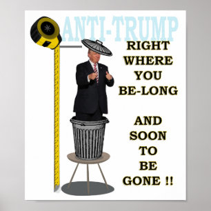Anti Trump / Wo Sie lang sind, Poster