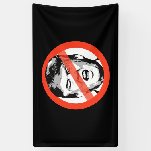 Anti-Trumpf Banner (Vertikal)