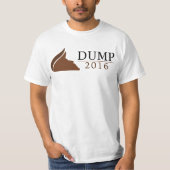 Anti-Trumpf für Präsidenten Shirt (Dump | 2016) (Vorderseite)