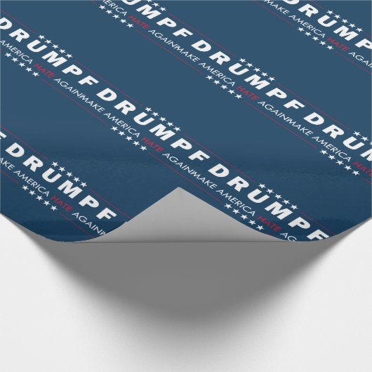 Anti-Trumpf Geschenkpapier (Ecke)