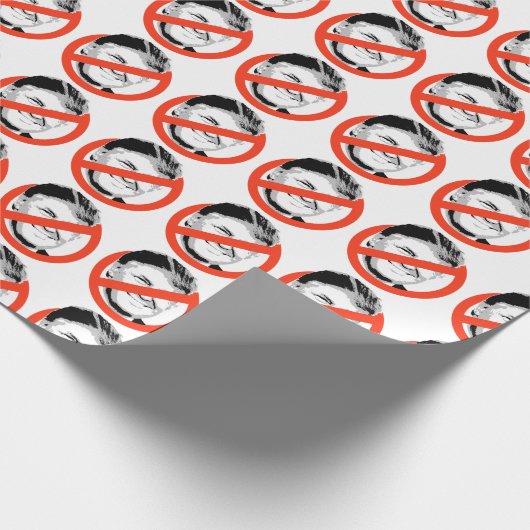 Anti-Trumpf Geschenkpapier (Ecke)