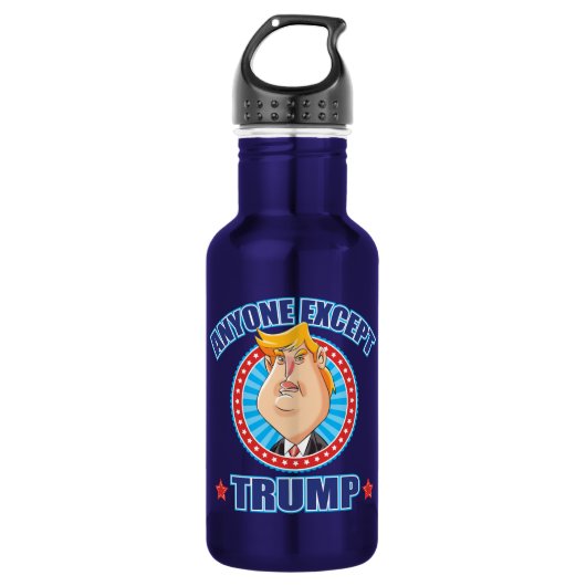 Anti-Trumpf jedermann schließen Donald Trump aus Edelstahlflasche (Vorderseite)