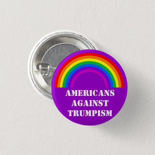 Anti-Trumpf Knopf Button (Vorne & Hinten)