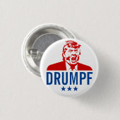 Anti-Trumpf Knopf: "DRUMPF " Button (Vorne & Hinten)