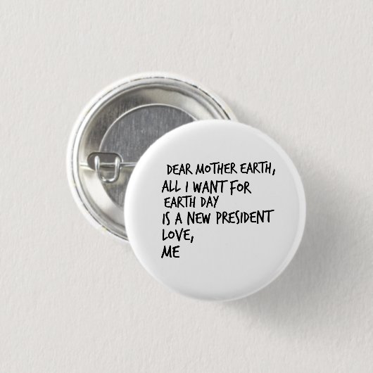 Anti-Trumpf lustiger politischer Button (Vorne & Hinten)