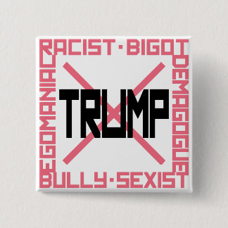 Anti-Trumpf rosa Knopf Button