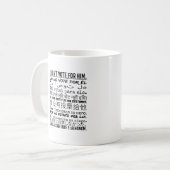 Anti-Trumpf Tasse, die ich nicht für ihn wählte - Kaffeetasse (Vorderseite Links)