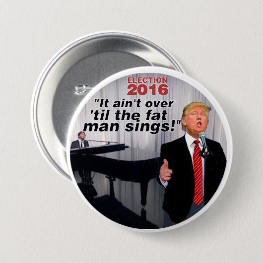 Anti-Trumpf Wahl 2016 Button (Vorne & Hinten)