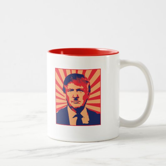 Anti-Trumpf Zweifarbige Tasse (Rechts)