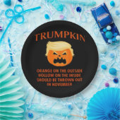 Anti Trumpkin Funny Halloween Pappteller (Party)