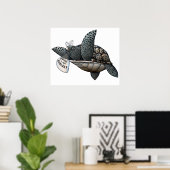 Anti-Umweltschildkröte Poster (Heimbüro)