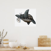 Anti-Umweltschildkröte Poster (Küche)