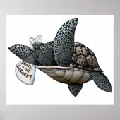 Anti-Umweltschildkröte Poster (Vorne)