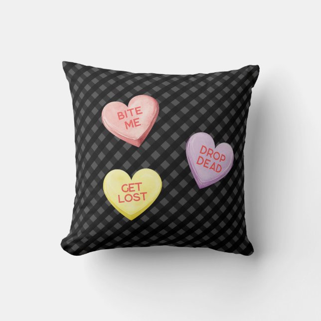 Anti-Valentin Kissen (Vorderseite)