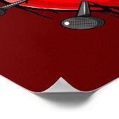 Anti-Valentine Broken Heart Poster (Ecke)