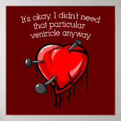Anti-Valentine Broken Heart Poster (Vorne)