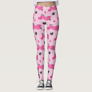 Anti-Valentine Carnival: Love Stinks Polka Dot  Leggings