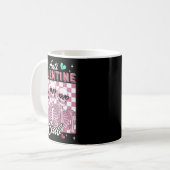Anti Valentine Club Skeleton Funny Single Valentin Kaffeetasse (Vorderseite Links)