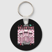 Anti Valentine Club Skeleton Funny Single Valentin Schlüsselanhänger (Vorderseite)