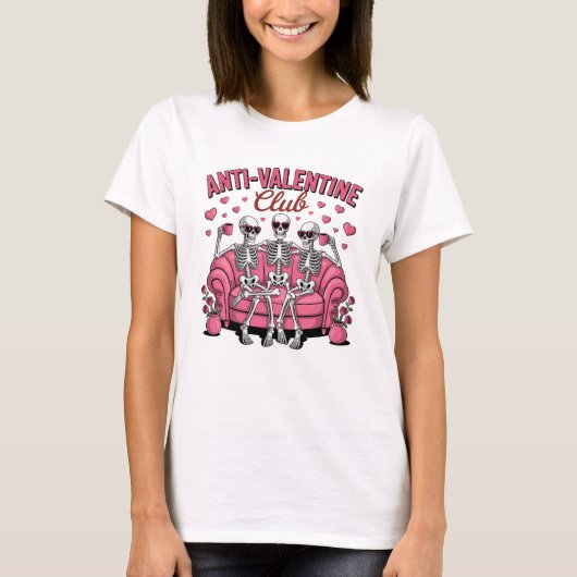 Anti Valentine Club T-Shirt (Vorderseite)