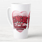 Anti Valentine Day Single and Fabulous Milchtasse (Linke Ecke)