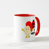 Anti-Valentine-Egghead-Tasse Tasse (VorderseiteRechts)