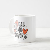 Anti Valentine Funny Skeleton Nie Funny Kaffeetasse (Vorderseite Links)