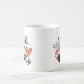 Anti Valentine Funny Skeleton Nie Funny Kaffeetasse (Mittel)